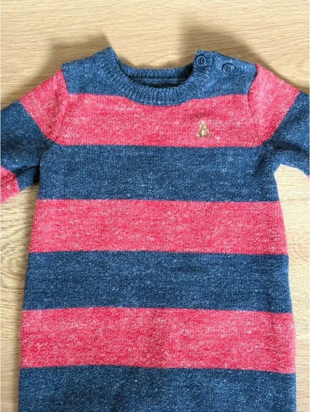 Baby Gap Striped Knit One-Piece Romper 6-12 Months
